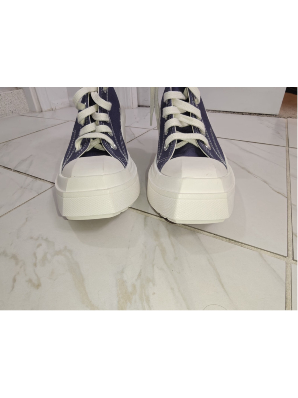 Converse Chuck 70 De Luxe Wedge 'lavender Ash' Women's Shoe New W/o Box Size 5.5 - Picture 9 of 12